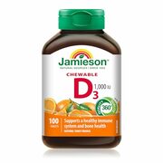 Jamieson Chewable Vitamin D3 1,000 IU (100 ct) - $3.20 (+ save 5% off 5)