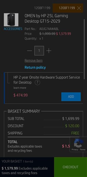 Hp Black Friday Hp Omen Gaming Desktop I F Rtx Super