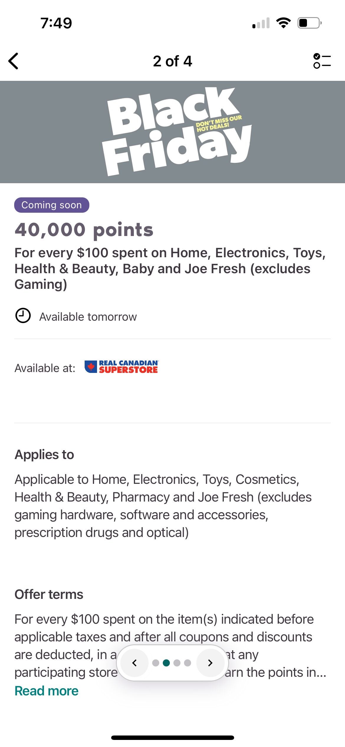 [Loblaws] [Black Friday] [RCSS] Apple AirTags 4 pack $100 + Earn 40,000 ...