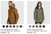 Multiple Parkas ~$86 + tax after welcome code ($25 off) and bonus e-gift card ($20) + 2% Rakuten cash back