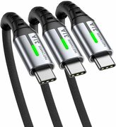 $7.64 (after 40% coupon): INIU USB C Cable, [3 Pack, 1.6+6.6+6.6ft] 3.1A QC3.0 Type C Cable Fast Charge