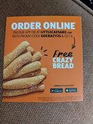 Free Crazy Bread /w Purchase.