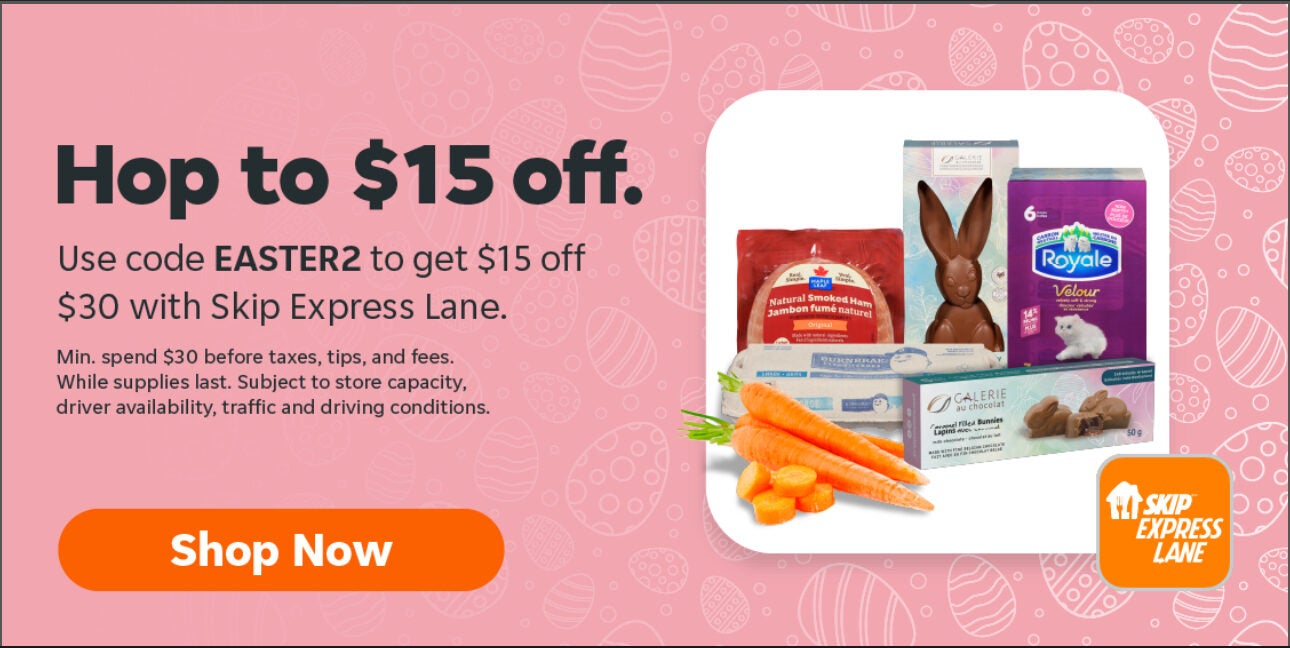 [Skip] $15 off $30 with Skip Express Lane. Use code EASTER2 ...