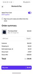 Manmade Boxer Briefs $4 + $4.50 shipping Through Shop App - YMMV