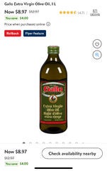 Gallo Extra Virgin Olive Oil, 1 L ($8.97)