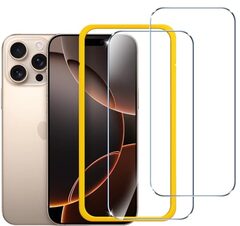Tempered Glass Screen Protector for iPhone 16 Pro [2 Pack ] 9H Hardness 40%off to $5.9