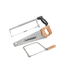 Husky 3-Piece Saw Kit (15" Panel Handsaw,10" Hacksaw, Coping Saw) $19.98 (reg $44.98) YMMV