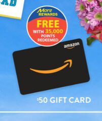 Western Canada -- $50 Amazon Gift Card with 35000 More Rewards points redeemed, YMMV?