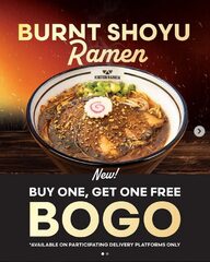 [AB,BC,MB,ON,QC] LT offer: BOGO on Burnt Shoyu Ramen (takeout/delivery via KR or Uber Eats) @ participating locations