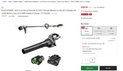 EGO POWER+ 56V 15-in String Trimmer & 530 CFM Leaf Blower Combo Kit $369.99(reg $429.99) get $41.48 CT money