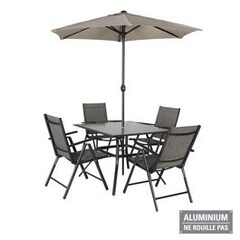 6 pieces 4 seater aluminium patio set $299.99 after $260 rebate regular price $559