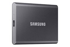 SAMSUNG T7 1TB, Portable SSD, Grey, up to 1050MB/s, USB 3.2 Gen2 - $114.97 (reg $199.99)