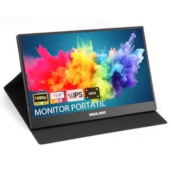 Visual Beat Portable Monitor 15.6" $79 - 1080P, IPS HDR VESA w/Smart Cover Dual Speakers