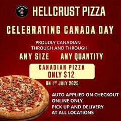 [AB,BC] Canada Day 2025: $12 'Canadian' Pizza (Any Size: Sml/Med/Xtra-Lge | online order only for PU/DL) @ all locations