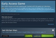 Kitchen Wars (Early Access, RRP $5.99) - $0.00 / Free (100% discount ends August 4th 2025 9am PT / 12pm ET)