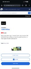 1000 Air Miles for signing up for Apple Arcade