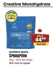 (Oct 2-5) 2 kg Creatine for $44.99 Doorcrasher + BOGO 50% Off