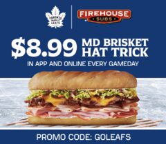 Leafs game day = $8.99 Brisket Hat Trick