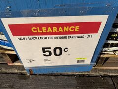 Rona ymmv soil is now $.50 VALU+ All Purpose Garden Soil -& Black Earth for Outdoor Gardening - 25-L