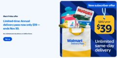 It's back - Walmart Annual Delivery Pass @ $39 (Reg $89) (new subs only)