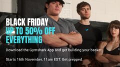 Gymshark Black Friday Up to 50% Off Starting November 16