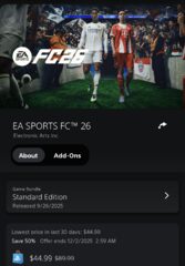 EA SPORTS FC™ 26 - $44.99