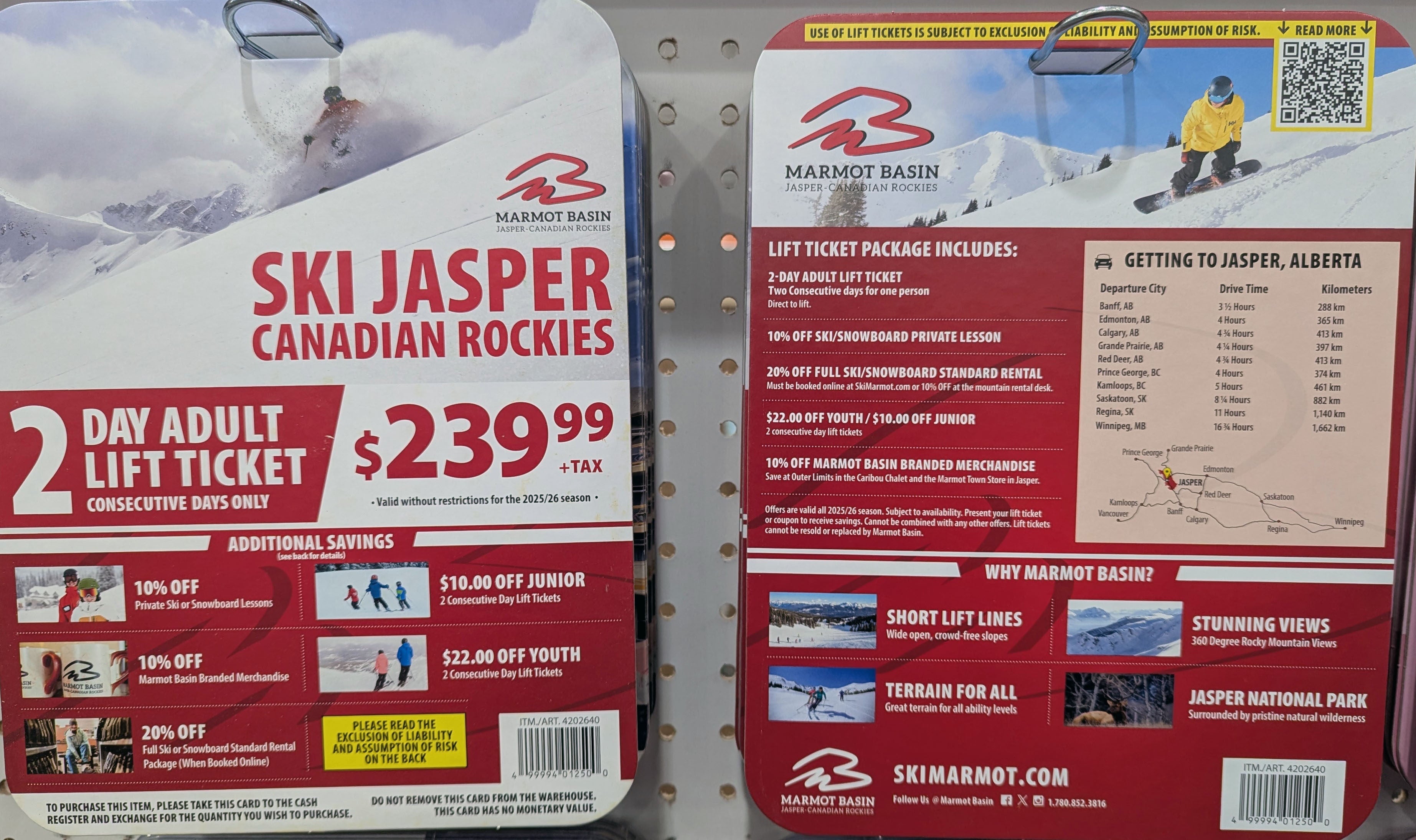 [Costco] [Costco] Western Canada (AB BC) Ski Lift deals 2025/2026