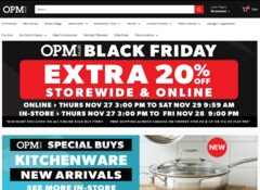 [OPM Sales]Black Friday Sale 20% Off sidewide for Scanpan, Swissmar kitchenware and home goods