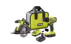Ryobi 2-Tool Kit with Drill/Driver, 5-1/2 in. Circular Saw, (2) 1.5 Ah Batteries, Charger, Tool Bag + Free Tool $138