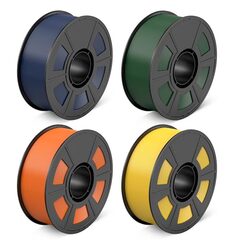 4KG Filament PLA+ 1.75mm, Bundle PLA Filament, (Blue/Green/Orange/Yellow) - $45.99 ($11.50 per spool)