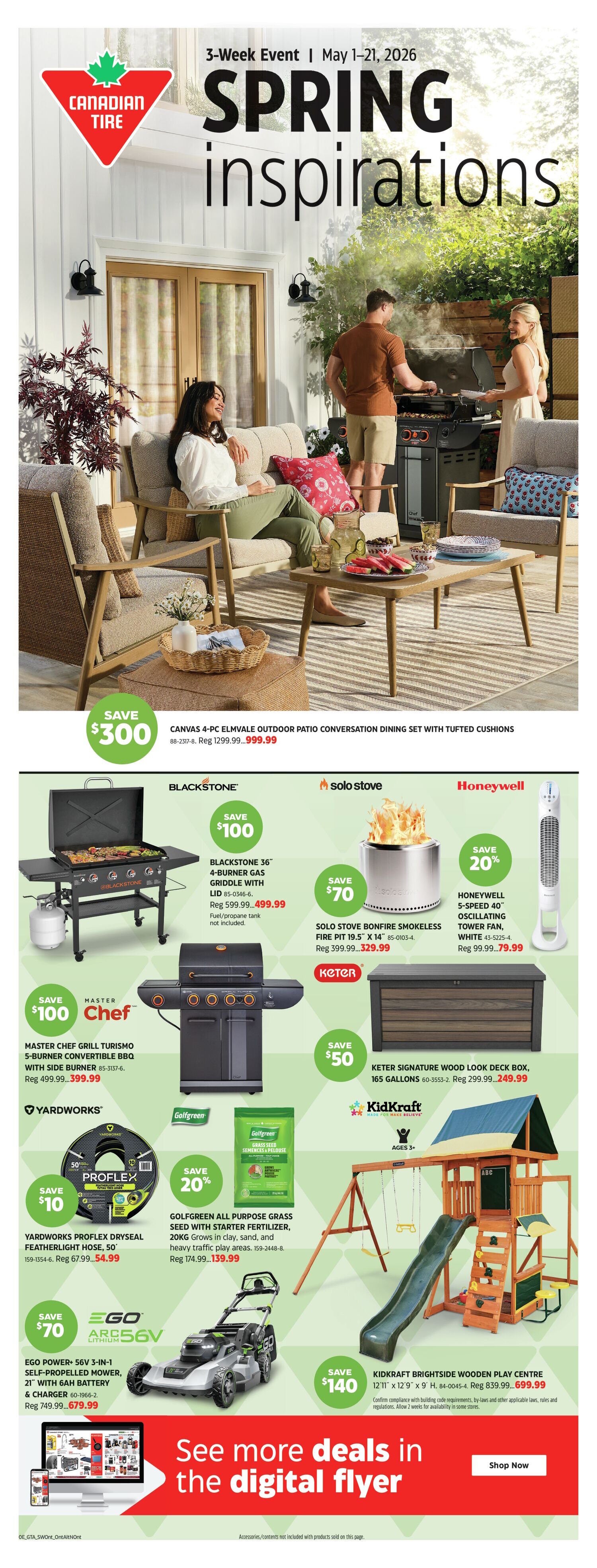 Canadian Tire Weekly Flyer - Spring Inspirations (ON) - May 1 – 21