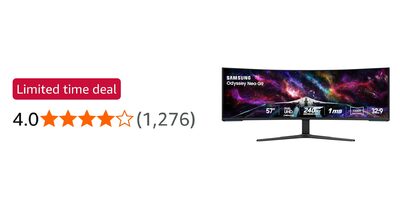 SAMSUNG 57 inch Odyssey Neo G9 Monitor ($1,800 on Amazon Business)