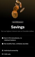 [Wealthsimple] Wealthsimple 2.5% Savings Account