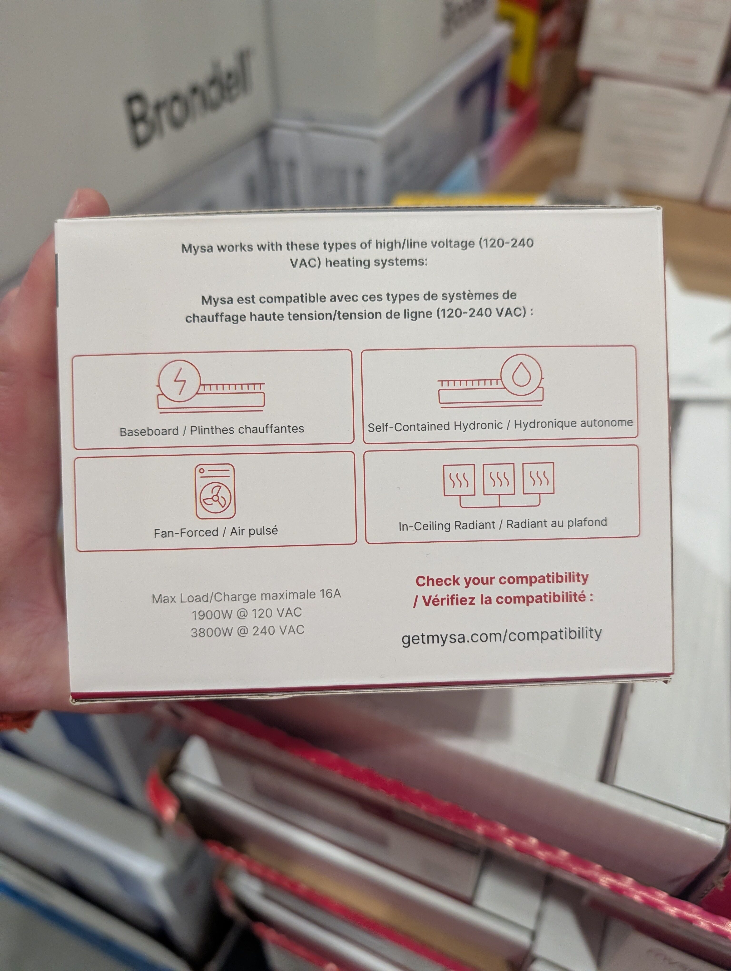 [Costco] Costco - Mysa Smart Thermostat LITE 4 Pack - $69.99 IN STORE ...