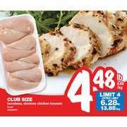 Boneless Skinless Chicken Breasts (Club Pack) - $4.48/lb