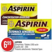 Aspirin - $6.99 