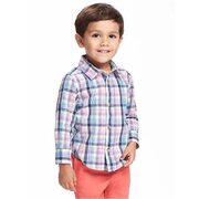 Plaid Poplin Dress Shirt For Toddler Boys - $13.50 ($6.44 Off)