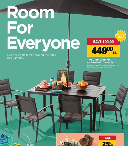 superstore patio table set