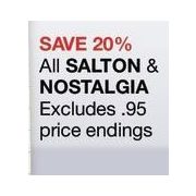 All Salton Nostalgia  - 20% off