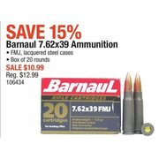 Barnaul 7.62 x 39 Ammunition - $10.99 (15%  off)