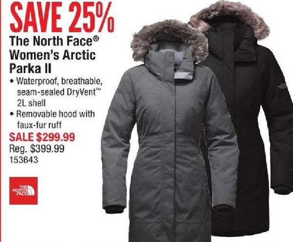 the north face women's arctic parka ii sale