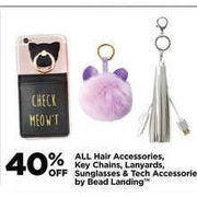 Bead Landing All Hair Accessories, Key Chains, Lanyards, Sunglasses & Tech Accessories  - 40% off