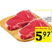 Bone-In Striploin Steak - $5.97/lb