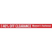 Clearance Women's Footwear - Up to 40% off