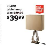 Klabb Table Lamp - $39.99