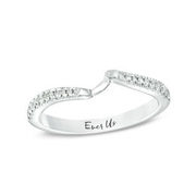 Ever Us™ 0.12 Ct. T.w. Diamond Contour Band In 14k White Gold - $545.30 ($153.70 Off)