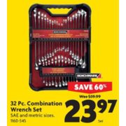 32 Pc. Combination Wrench Set - $23.97 (60% Off)