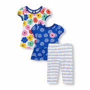 Baby Girls Flower Dress Tunic And Leggings 3-piece Playwear Set - $7.99 ($31.96 Off)