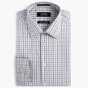 Jones New York Modern Fit 100% Cotton Non Iron Check Dress Shirt - $47.48 ($47.52 Off)