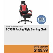 BOSSIN Racing Style Gaming Chair  - $199.99 ($150.00 off)